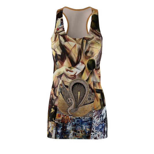 Margo Women's Cut & Sew Racerback Dress (AOP)