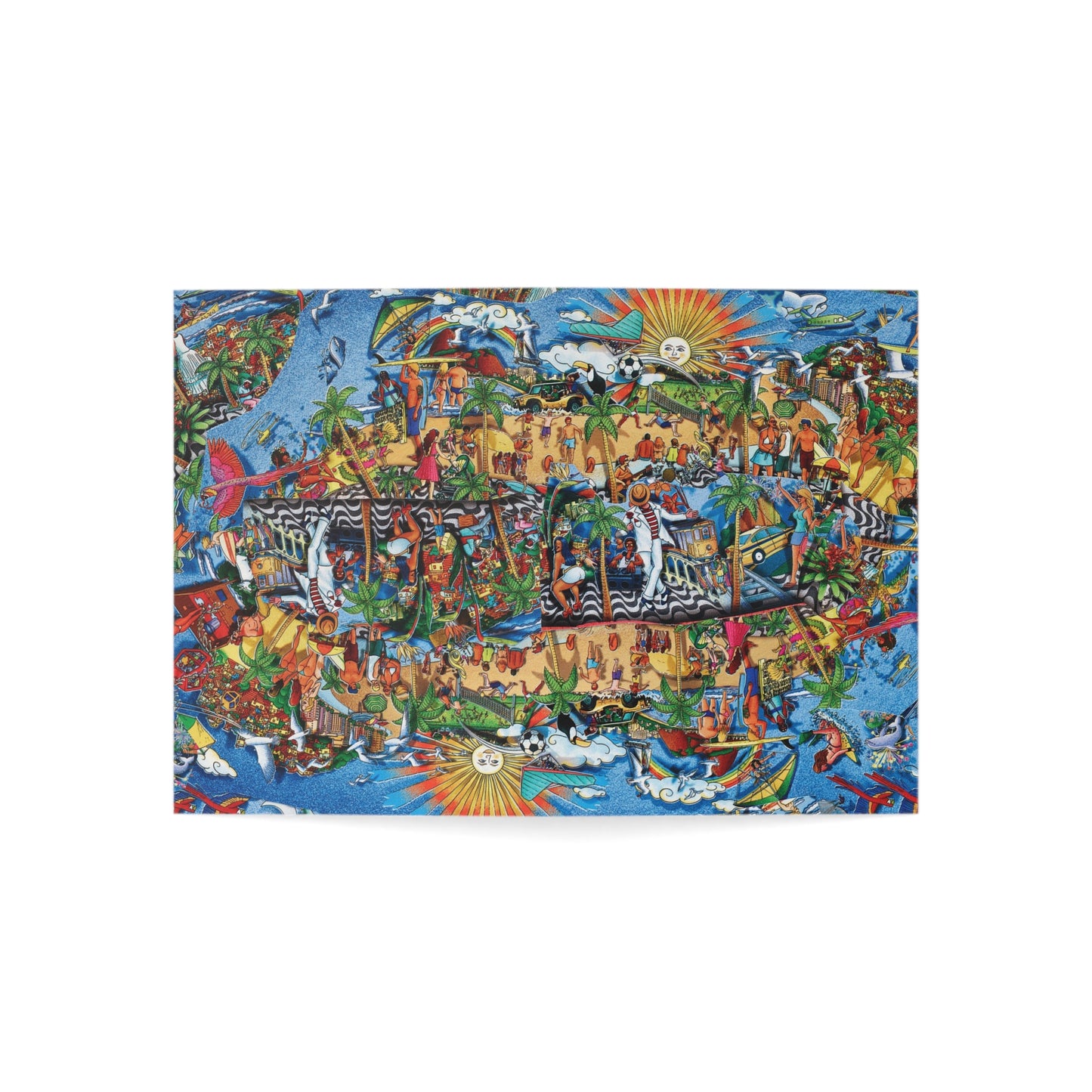 Florida Vibrant Tropical Greeting Cards, Colorful Art Cards for All Occasions, Perfect for Birthdays, Celebrations, Thank You Notes, Friendship