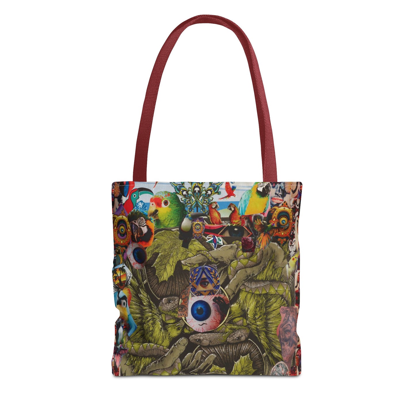 Apoda Print Vibrant Tropical Tote Bag, Eco-Friendly Grocery Bag, Summer Beach Tote, Festival Accessory, Colorful Shopping Bag