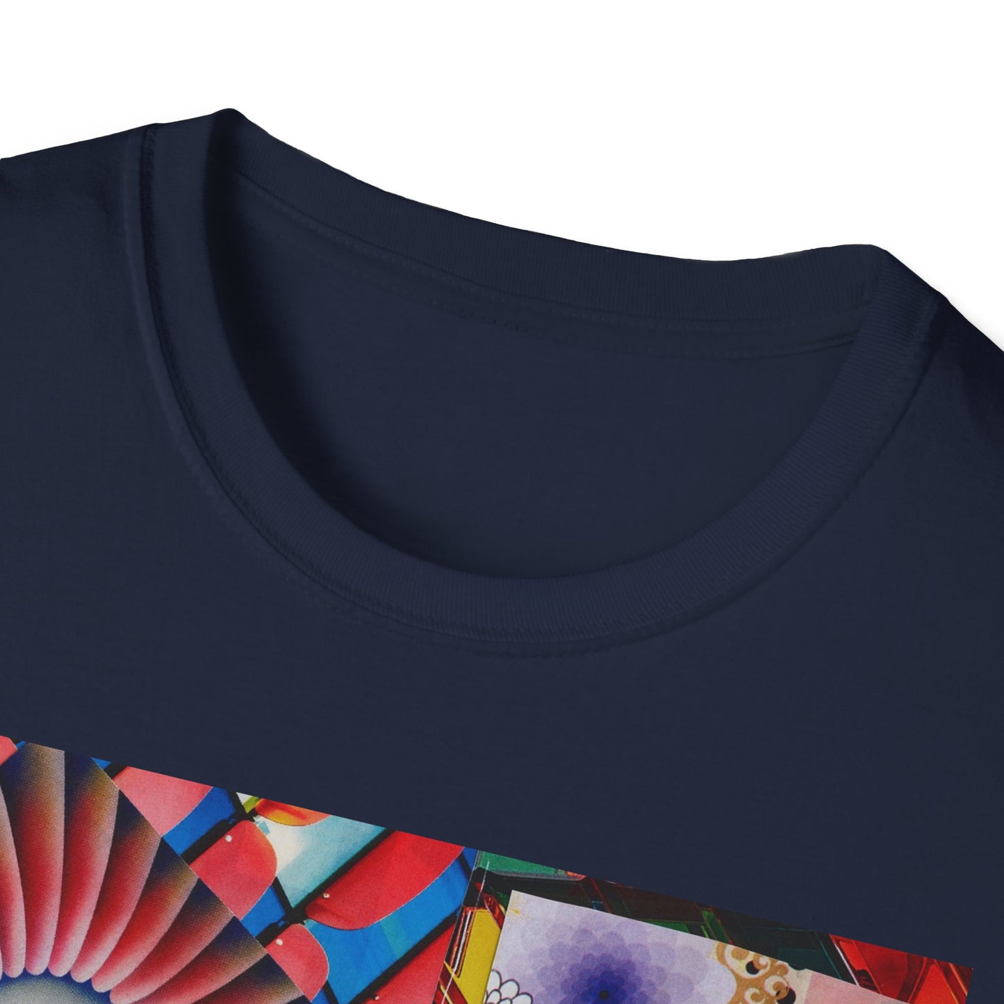Tempest Colorful Art Collage Unisex Softstyle T-Shirt | Trendy Graphic Tee, Unique Gift, Casual Wear, Art Lover's Apparel