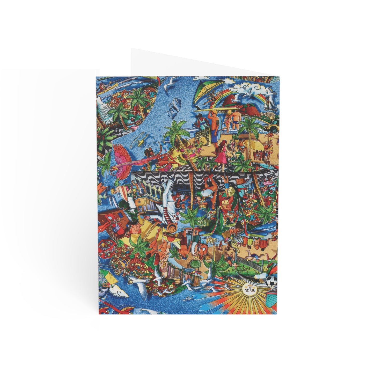 Florida Vibrant Tropical Greeting Cards, Colorful Art Cards for All Occasions, Perfect for Birthdays, Celebrations, Thank You Notes, Friendship
