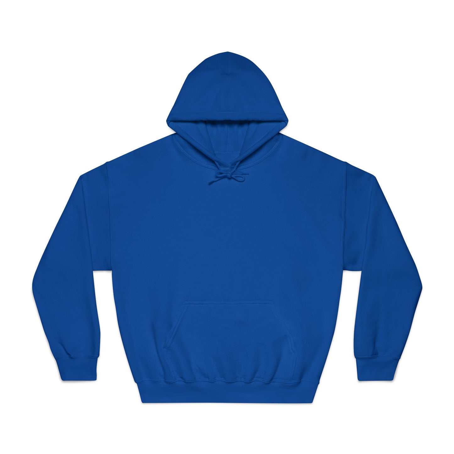 Psychedelic Floral Art Hoodie - Vibrant Blue Flower Collage Back Print