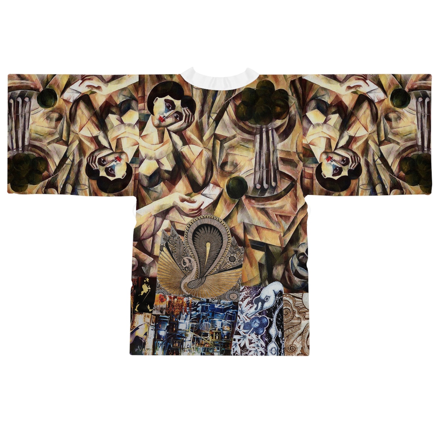 Margo Artwork Floral Kimono Robe — Boho Lounge