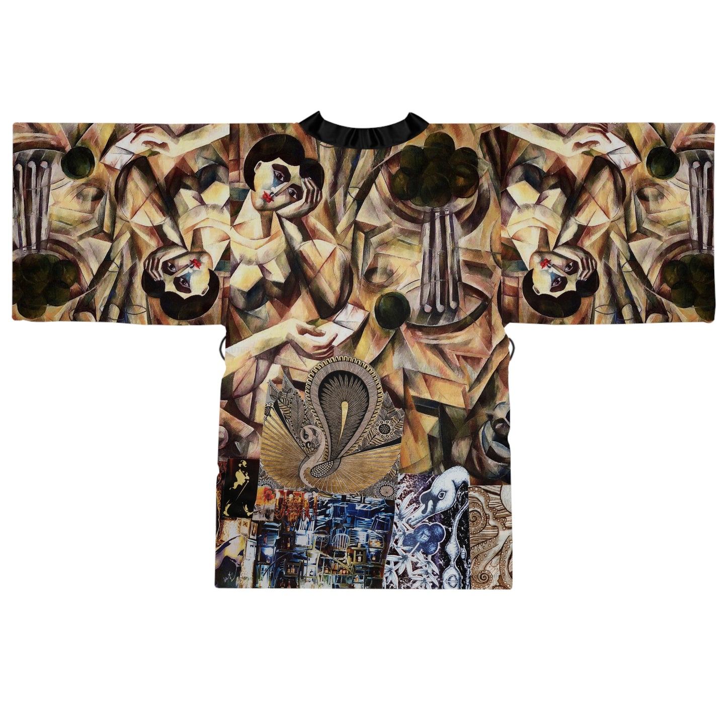 Margo Artwork Floral Kimono Robe — Boho Lounge