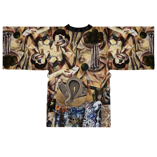 Margo Artwork Floral Kimono Robe — Boho Lounge