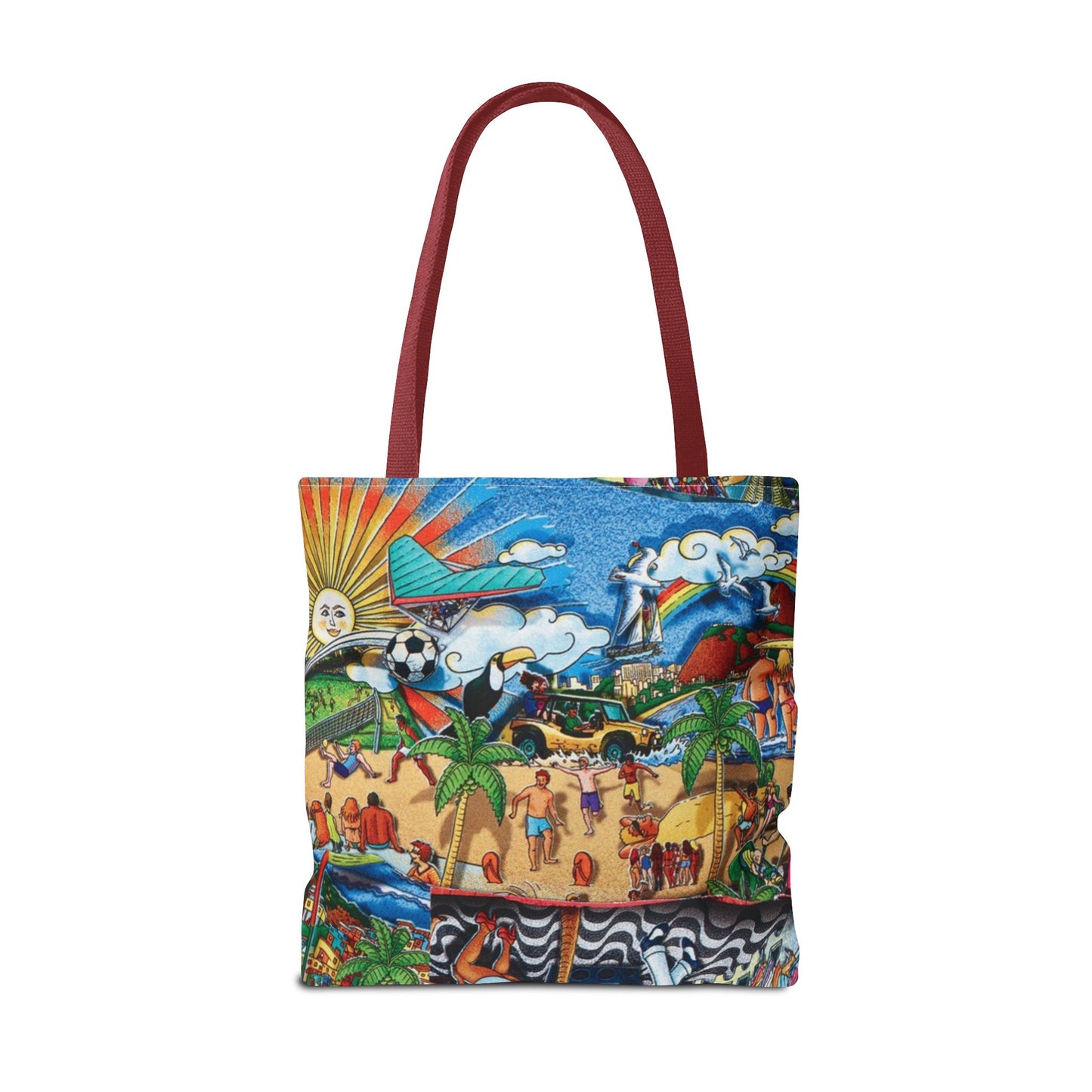 Florida Tropical Paradise Tote Bag, Colorful Beach Bag, Boho Shopping Tote, Eco-Friendly Tote, Summer Essentials, Gift for Travelers
