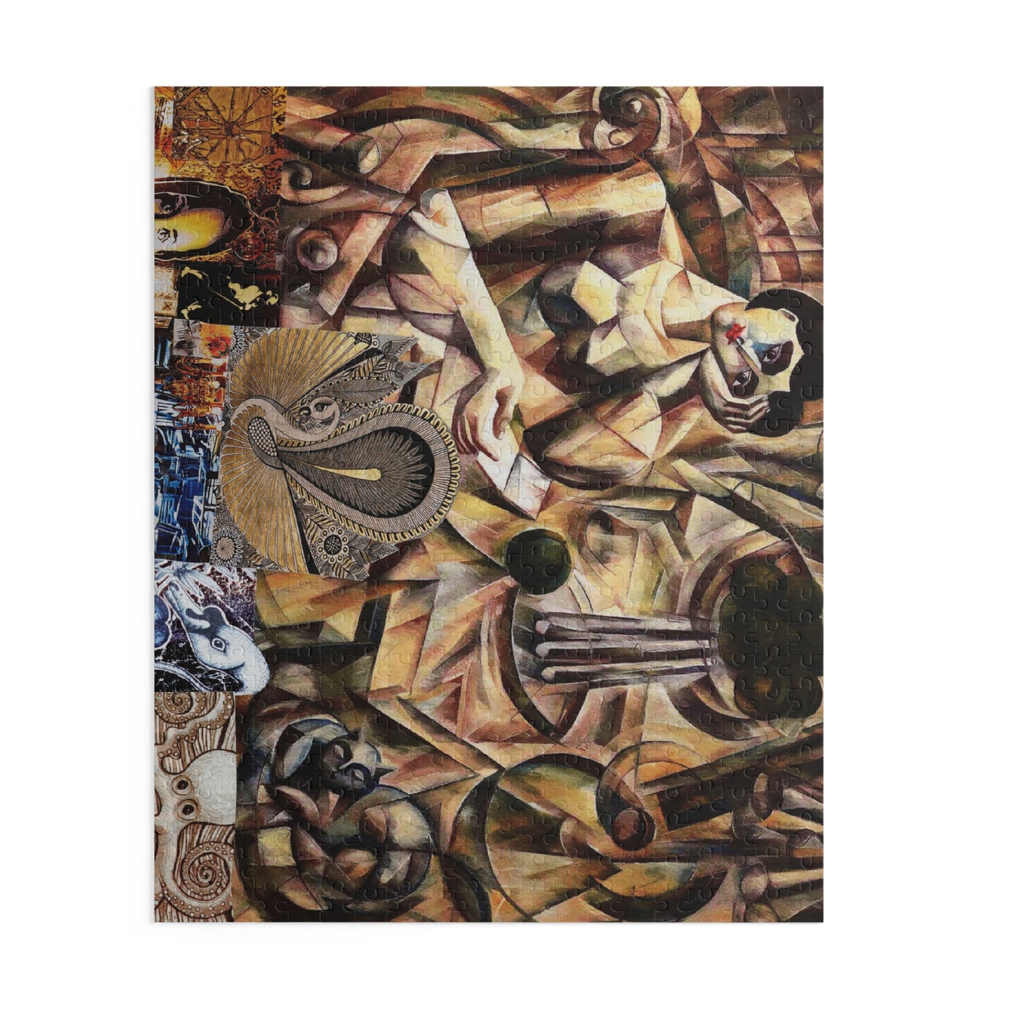 Margo Collage Artwork Cubist Art Puzzle — Vintage Surreal Collage (120/252/500-Piece)