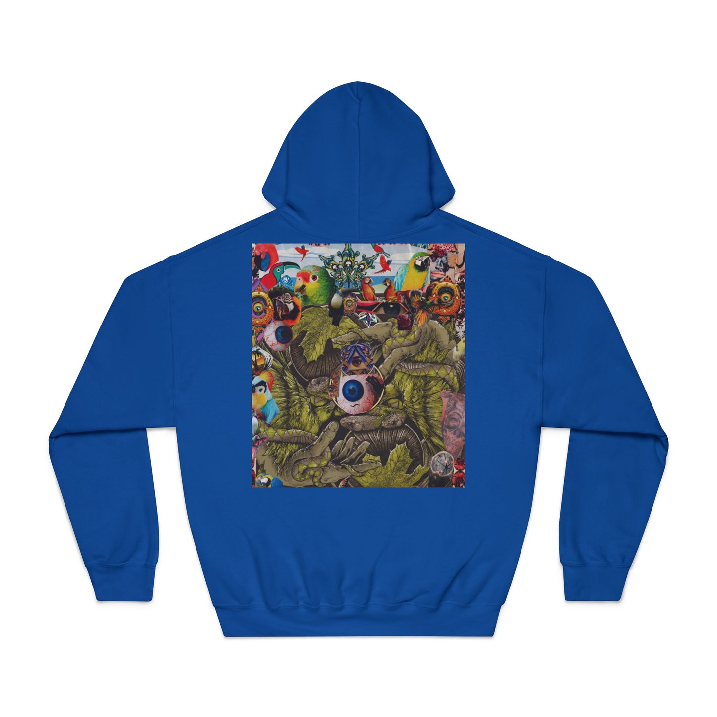 Hoodie — Surreal Monster Collage Back Print