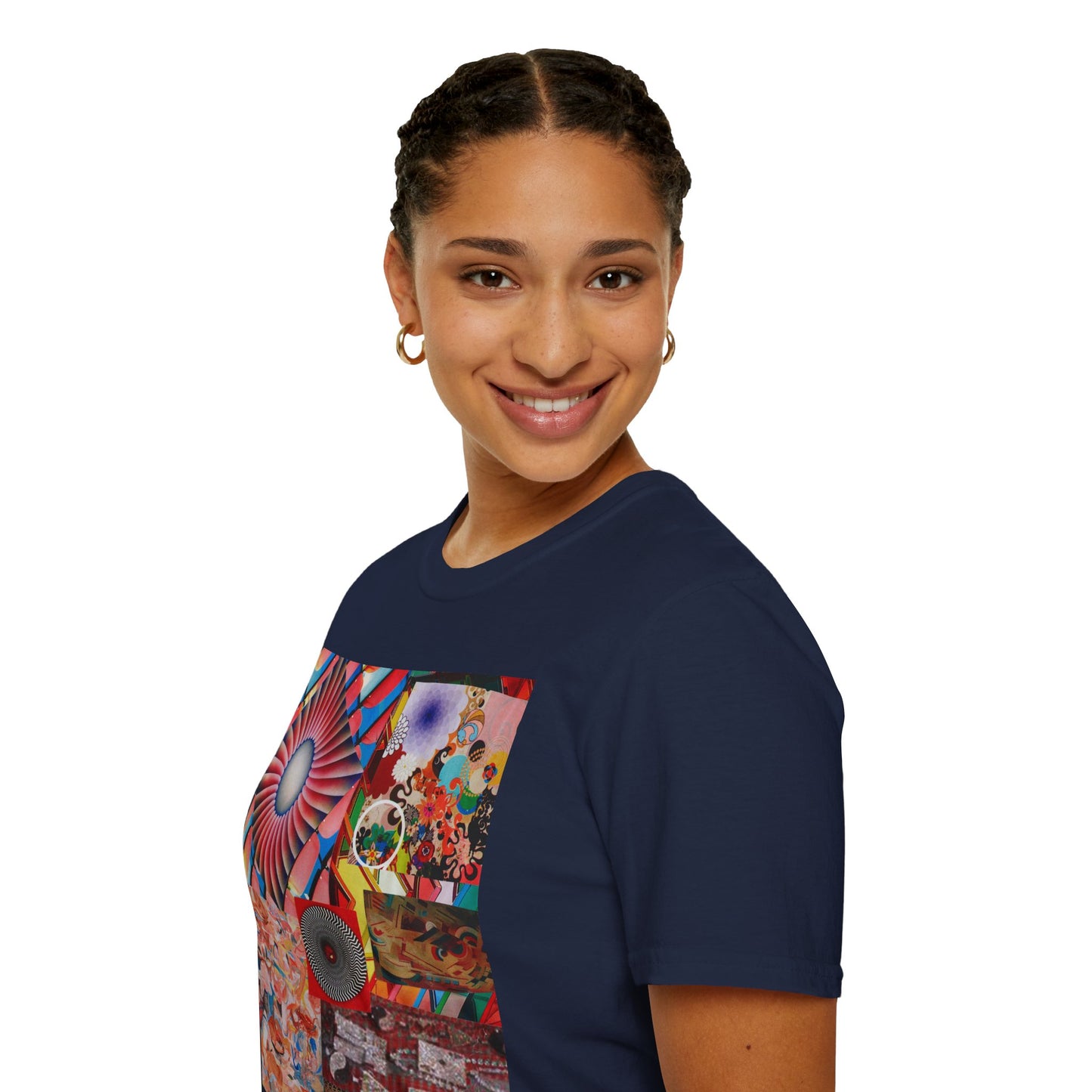 Tempest Colorful Art Collage Unisex Softstyle T-Shirt | Trendy Graphic Tee, Unique Gift, Casual Wear, Art Lover's Apparel