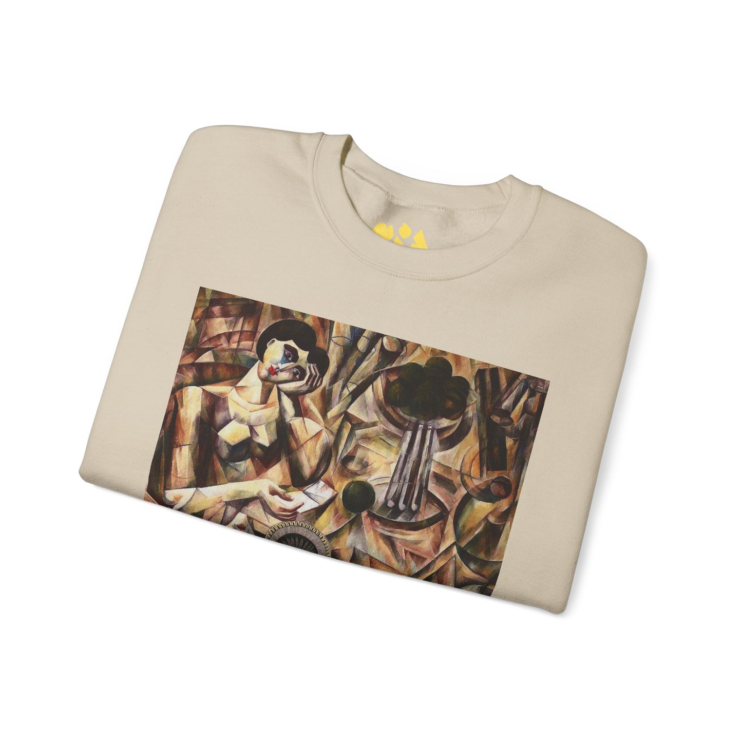 Margo Egyptian Collage Crewneck Sweatshirt — Vintage Pharaonic Art Print
