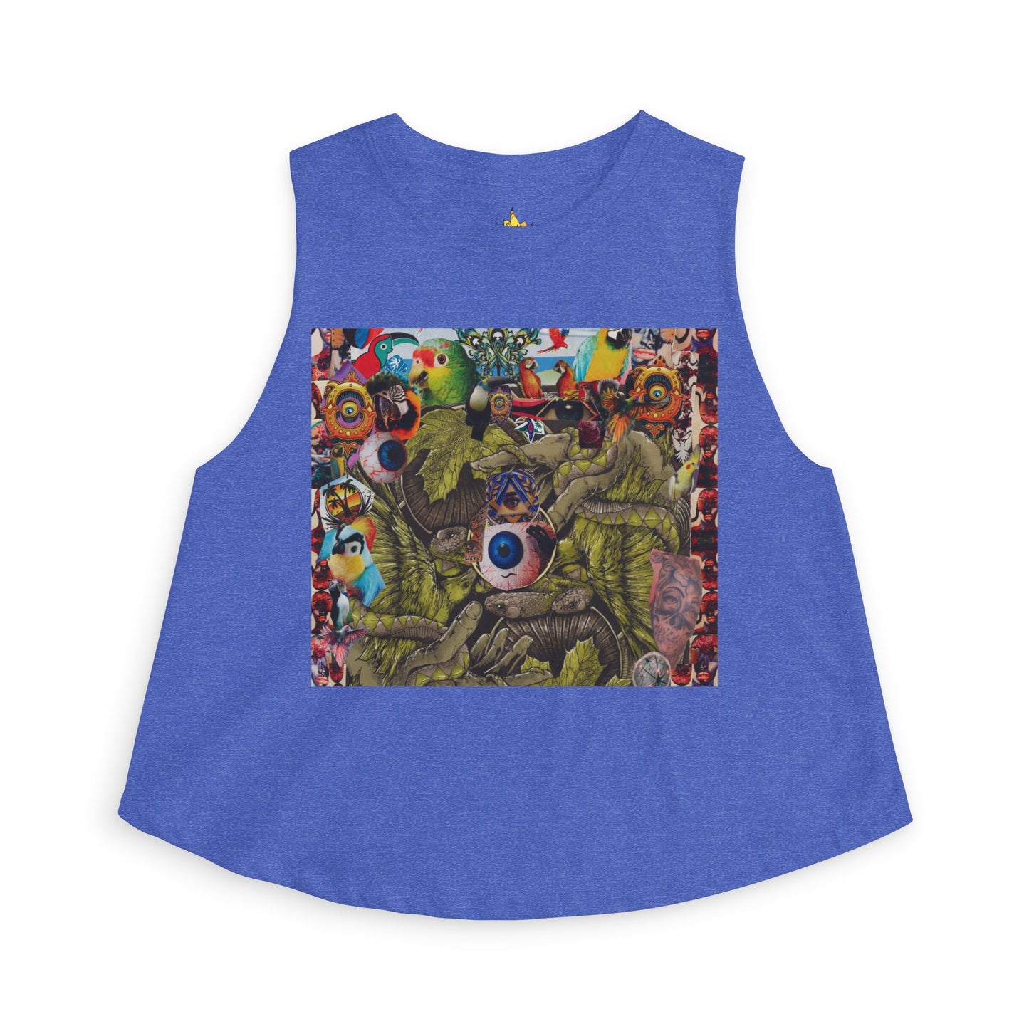 Apoda Psychedelic Collage Crop Top