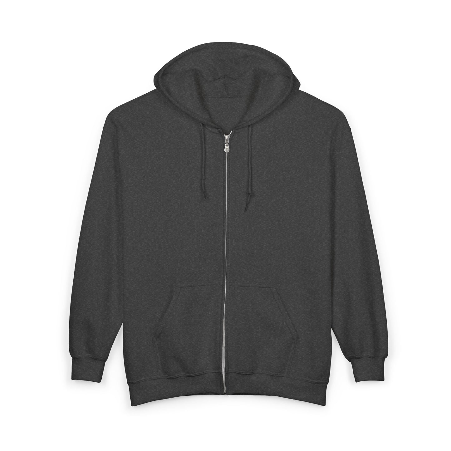 Psychedelic Collage Zip Hoodie — Retro Sunburst & Abstract Art Back Print
