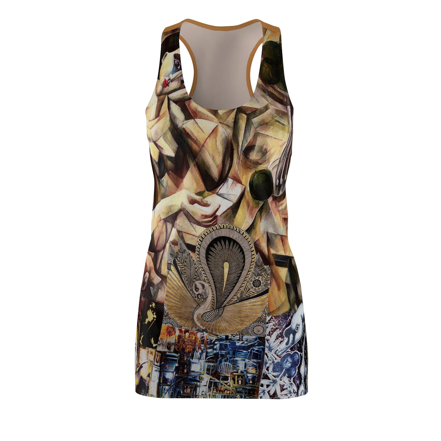 Margo Women's Cut & Sew Racerback Dress (AOP)