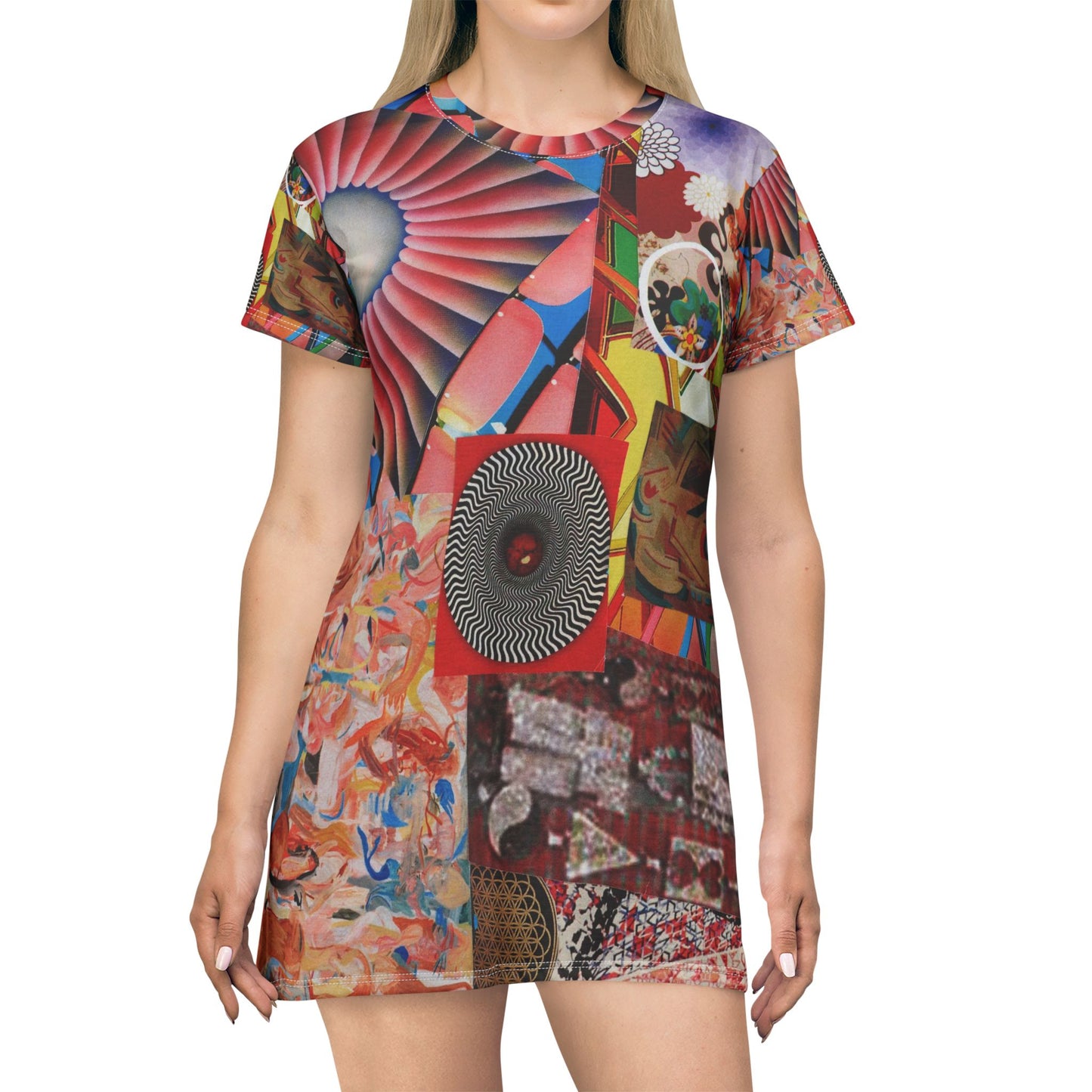 Tempest Psychedelic Retro T‑Shirt Dress