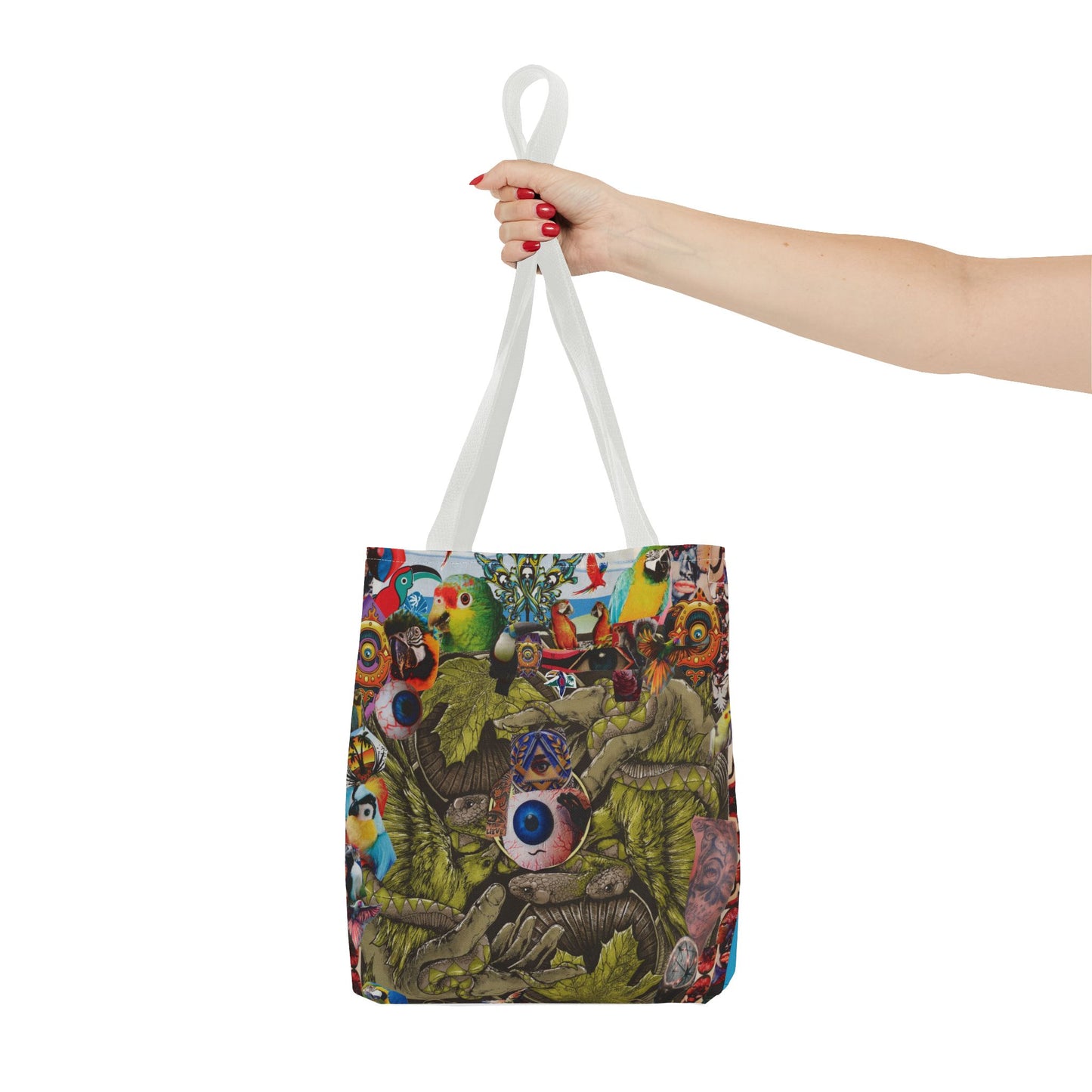 Apoda Print Vibrant Tropical Tote Bag, Eco-Friendly Grocery Bag, Summer Beach Tote, Festival Accessory, Colorful Shopping Bag