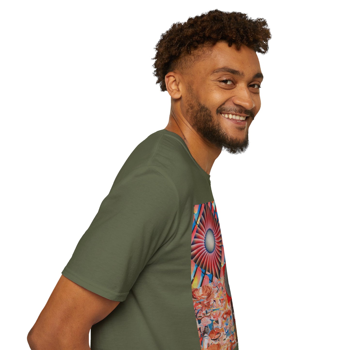 Tempest Colorful Art Collage Unisex Softstyle T-Shirt | Trendy Graphic Tee, Unique Gift, Casual Wear, Art Lover's Apparel