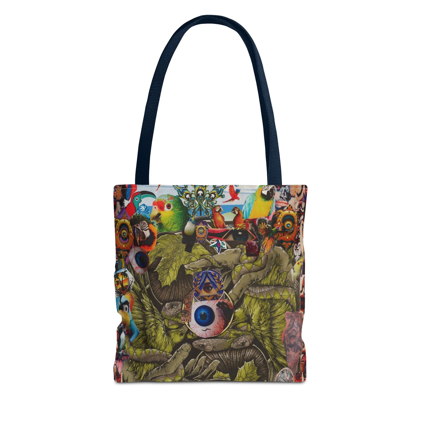 Apoda Print Vibrant Tropical Tote Bag, Eco-Friendly Grocery Bag, Summer Beach Tote, Festival Accessory, Colorful Shopping Bag