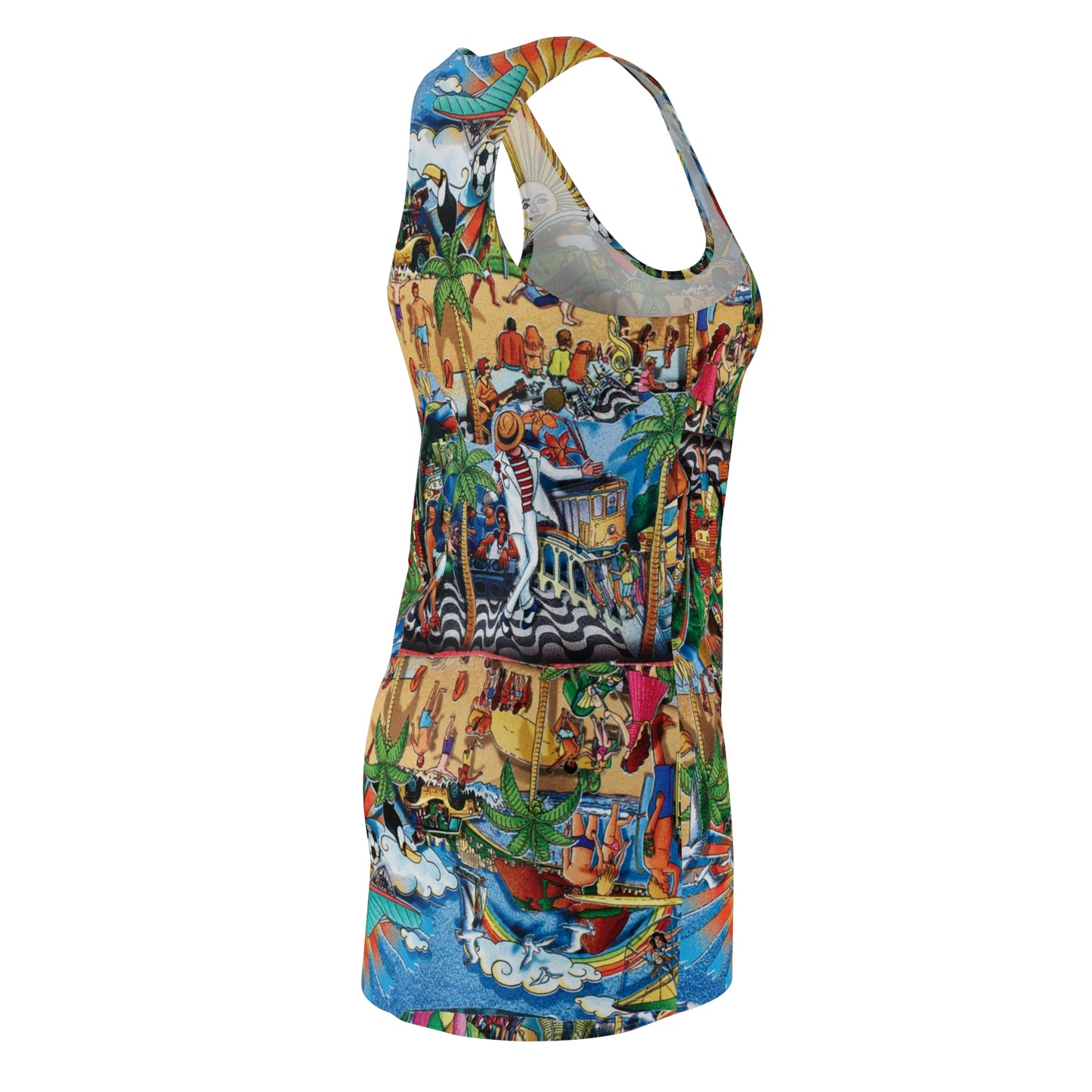 Florida Collage Artwork Racerback Dress