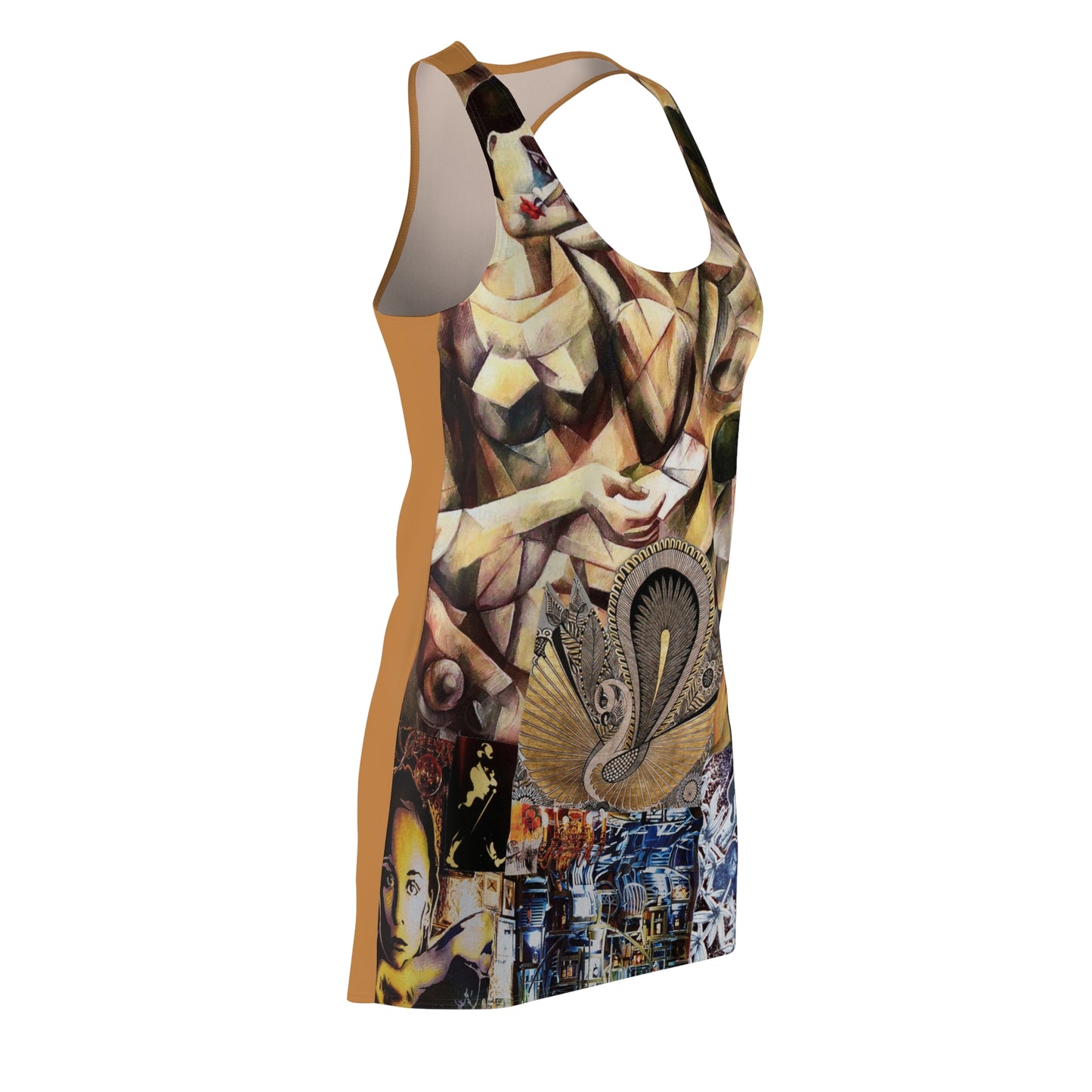Margo Women's Cut & Sew Racerback Dress (AOP)