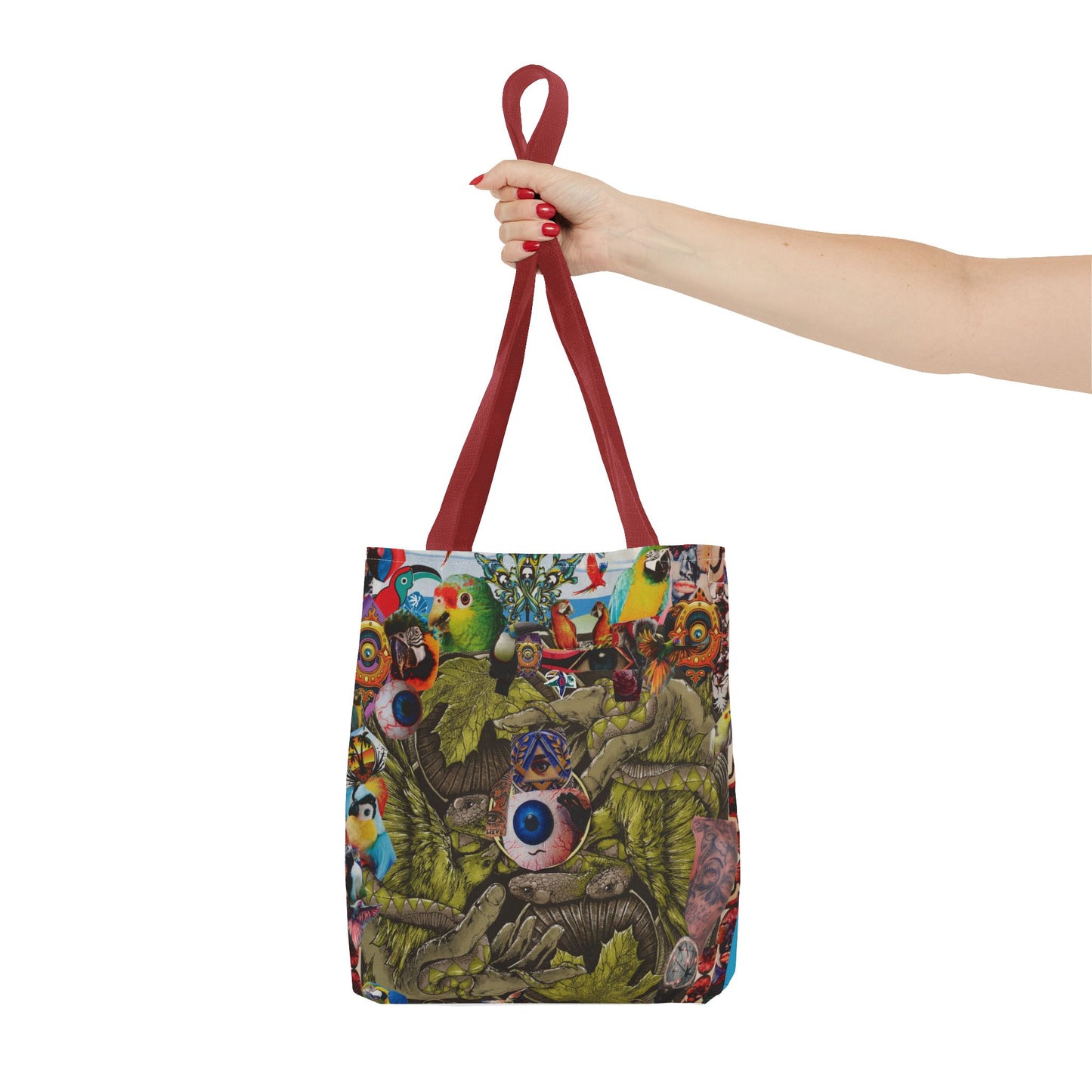 Apoda Print Vibrant Tropical Tote Bag, Eco-Friendly Grocery Bag, Summer Beach Tote, Festival Accessory, Colorful Shopping Bag