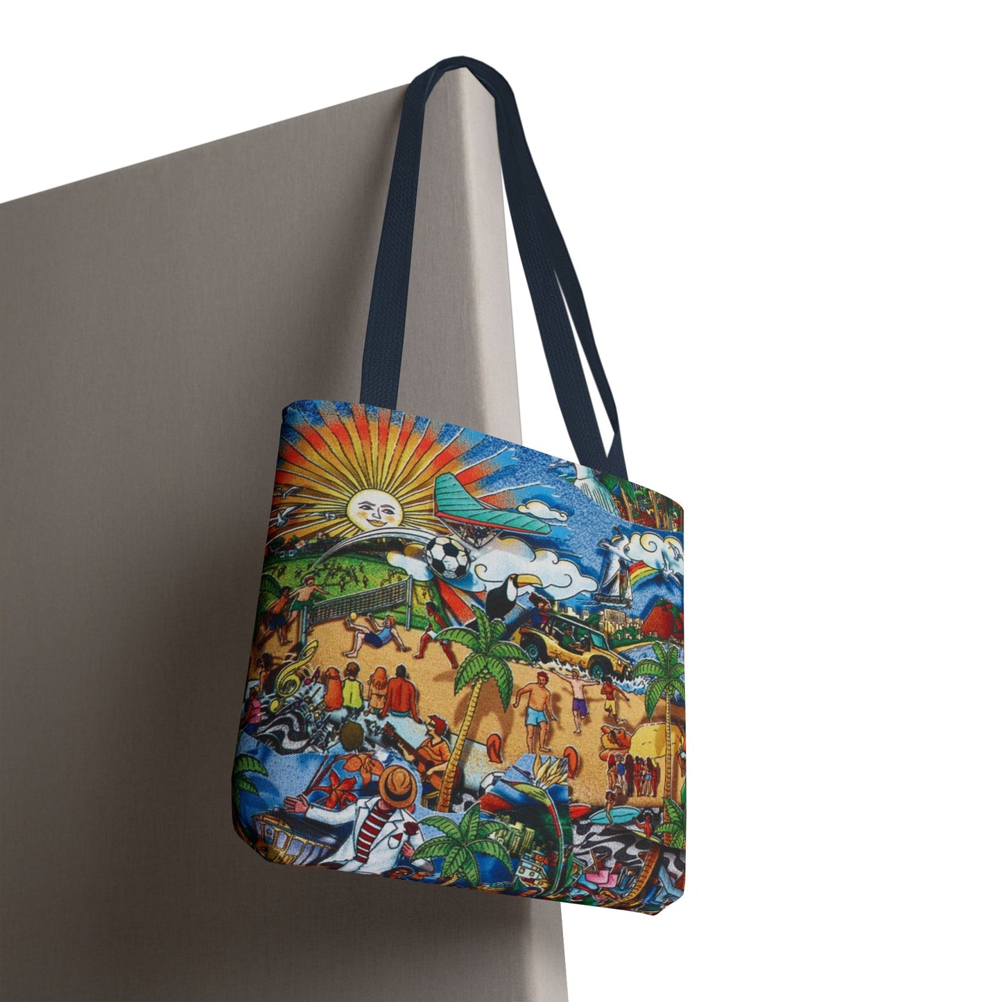 Florida Tropical Paradise Tote Bag, Colorful Beach Bag, Boho Shopping Tote, Eco-Friendly Tote, Summer Essentials, Gift for Travelers