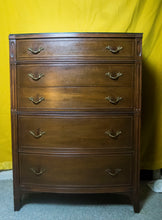 Load image into Gallery viewer, Tall Wooden Dresser w/ Glass Top
